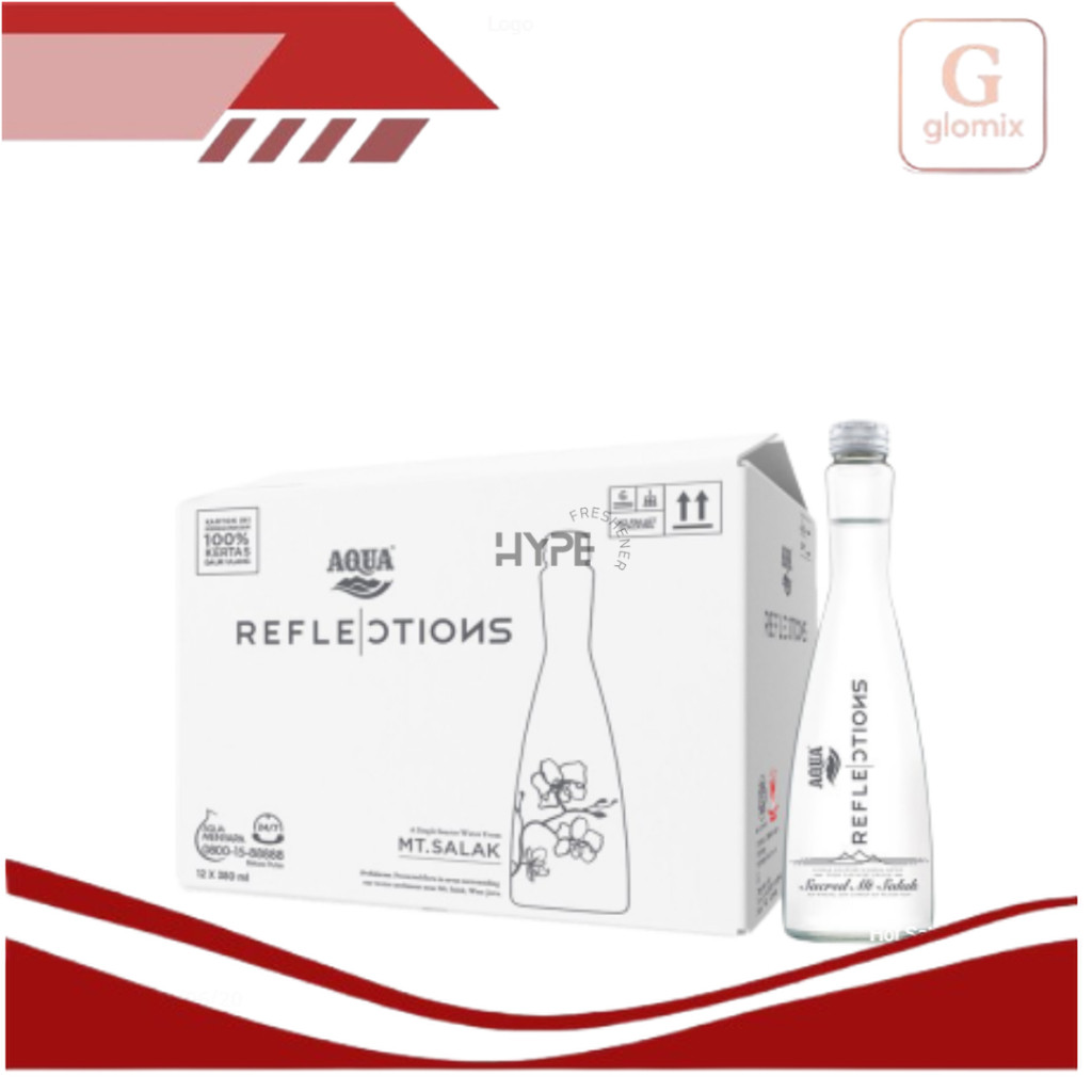 

TERLARIS !!! AQUA Still Reflections Still 380Ml 1 DUS 1 Karton Isi 12 Pcs