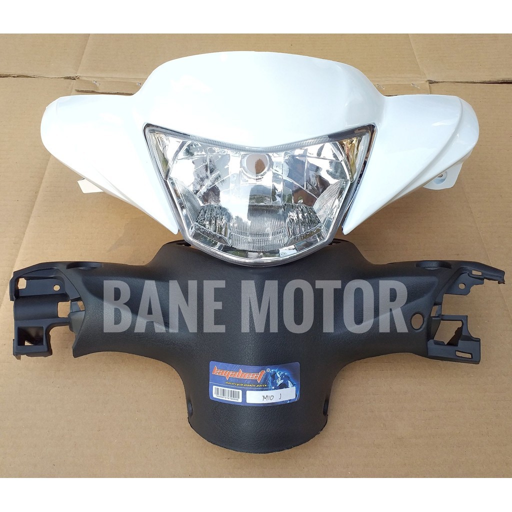 Termurah cover headlamp lampu depan motor Mio J putih / Mio GT - Batok AB dan reflektor Yamaha Mio g