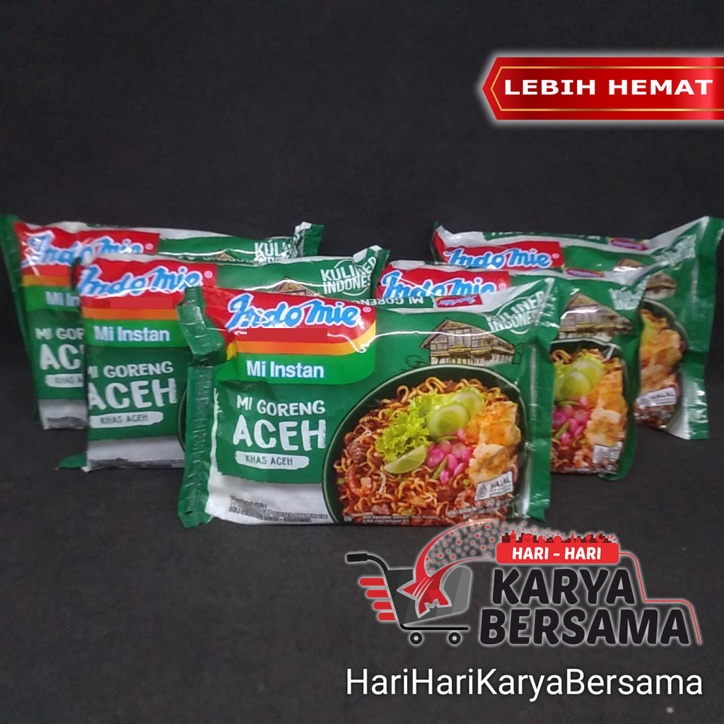 

MAKANAN MIE INSTAN INDOMIE GORENG ACEH PACK 5 X 90GR