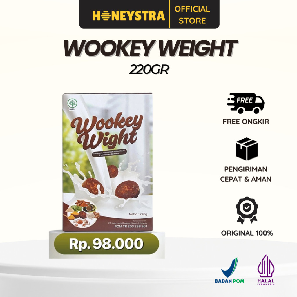 

Wookey Weight - Susu Penambah Berat Badan 220gr Paket Nutrisi