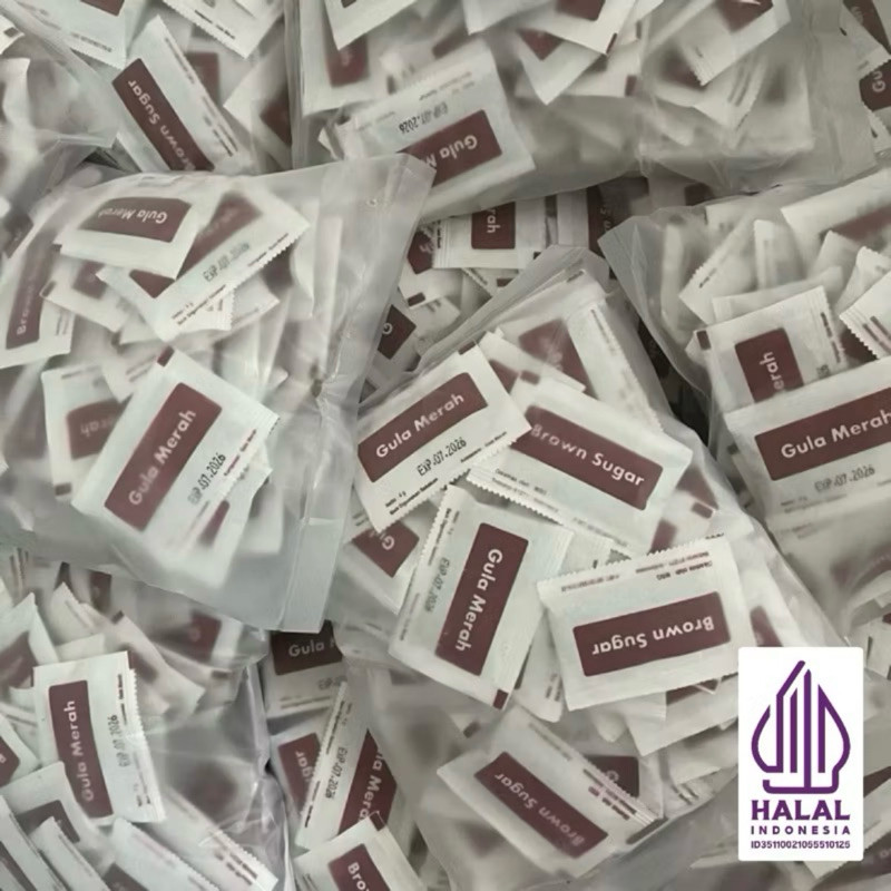 

BROWN SUGAR SACHET ISI 250 PCS / GULA MERAH SASET