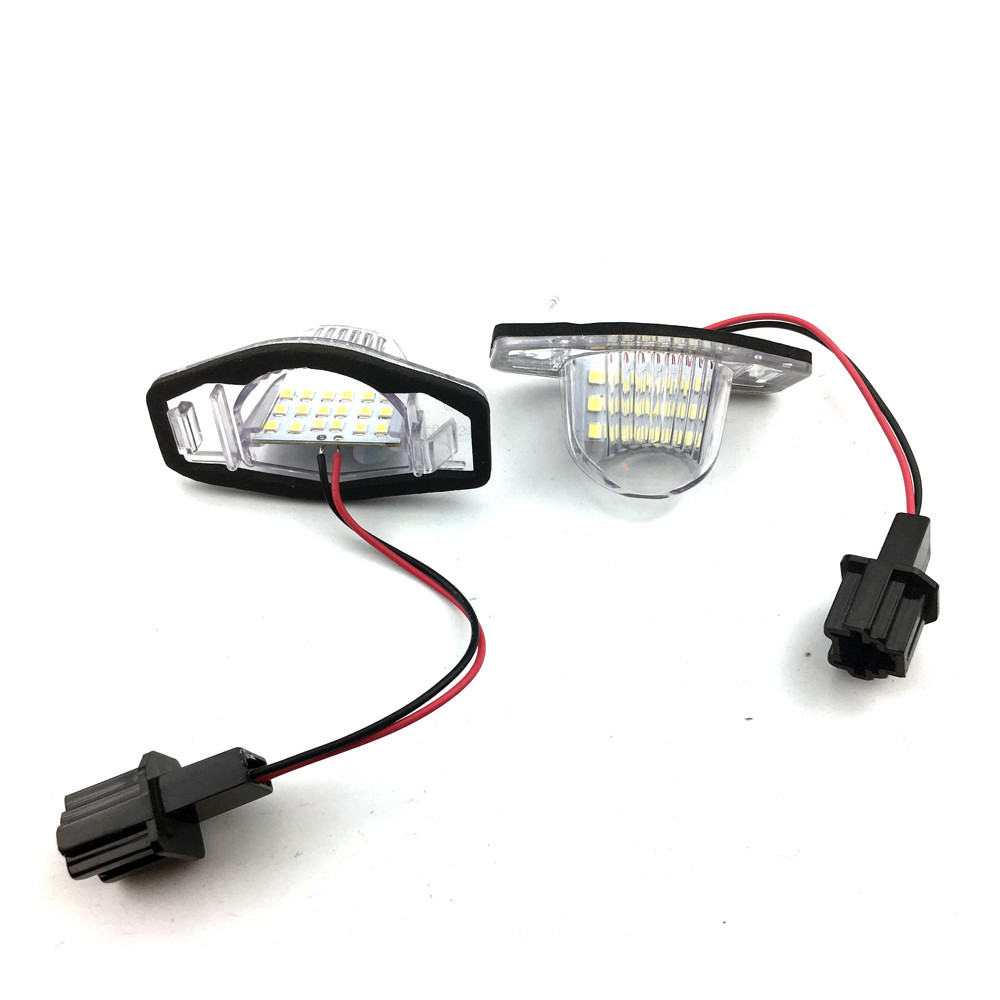 Car Flashing Error Free LED Car Number License Plate for Honda Crv Fit Jazz Crosstour Odyssey Stream