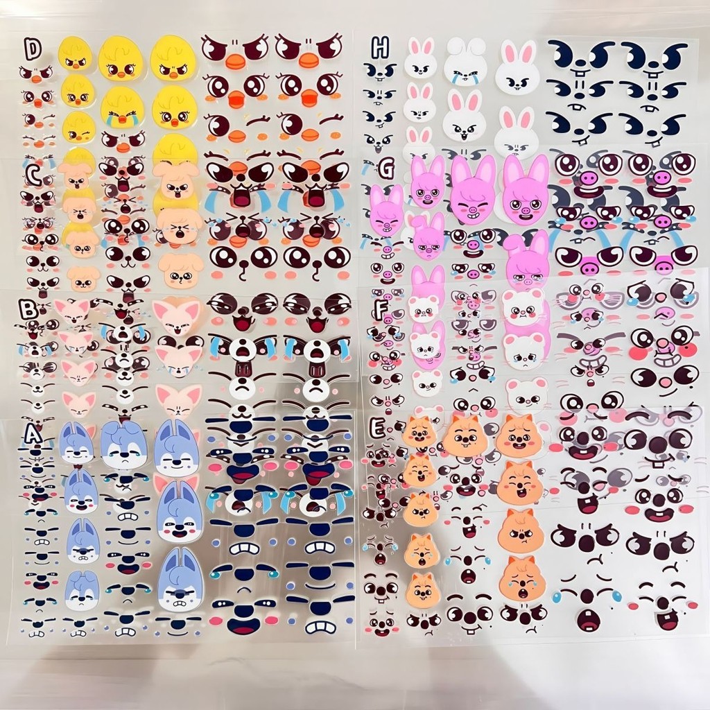 

SKZOO Image Expression Transfer Stickers STRAYKIDS Personalized DIY Cute Water Cup Mobile Earphone Charger Decorative Stickers