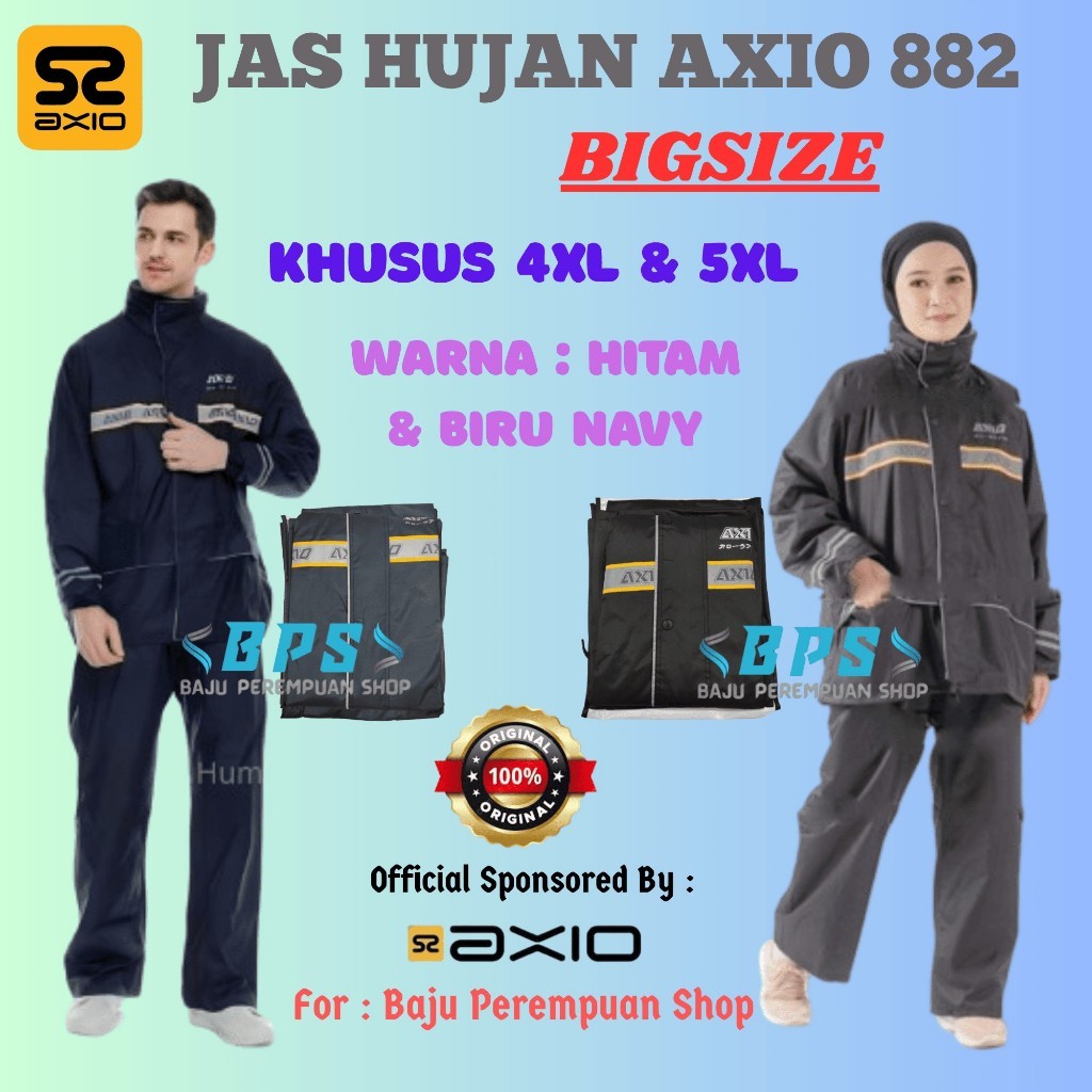 Jas Hujan Axio 882 Big Size 4XL 5XL Jumbo XXXXL XXXXXL