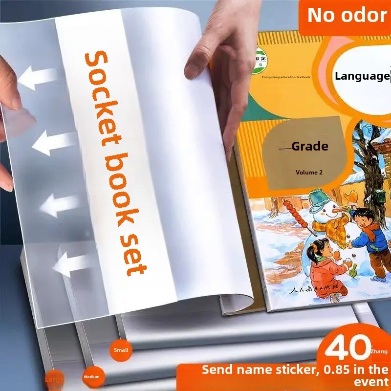 

Transparent Student Notebook Cover Waterproof A4 Size Book Skin Protective Film Cover For Homework Assignments And Textbooks