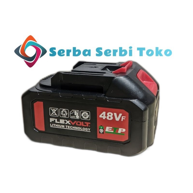 TEAMOR BATERAI BOR IMPACT WRENCH CORDLESS JLD 48VF BATTERY MESIN IMPACT JLD 48VF