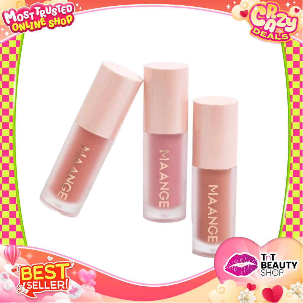 MAANGE Cheek &  Lip Tint HalusTahan Lama 2 IN 1 Multi-Fungsi Blush On MG-F04 | TnT Beauty Shop