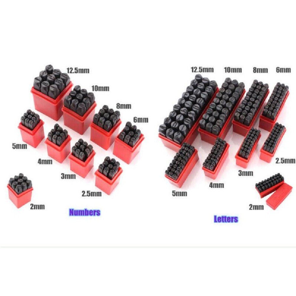 

All Size Alphabet Letters Number Stamps Punch Set Box Steel Metal Punch Tool For DIY LeatherCraft Decoration Jewelry LOGO Stamp