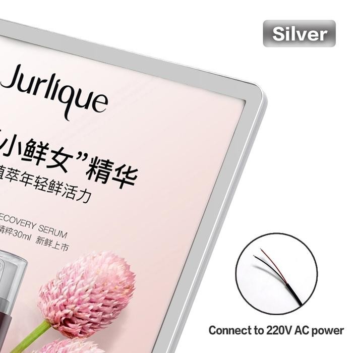 Slim Light neon Box Menu Display For Wall Mount|LED cafe restaurant menu board LED menu|display box 