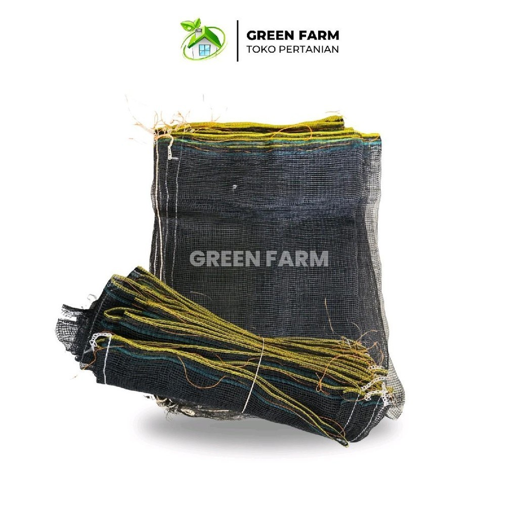 10 Karung Hitam Baru Plus Tali Bungkus Buah Klengkeng Matoa Cover Buah Bungkus Klengkeng