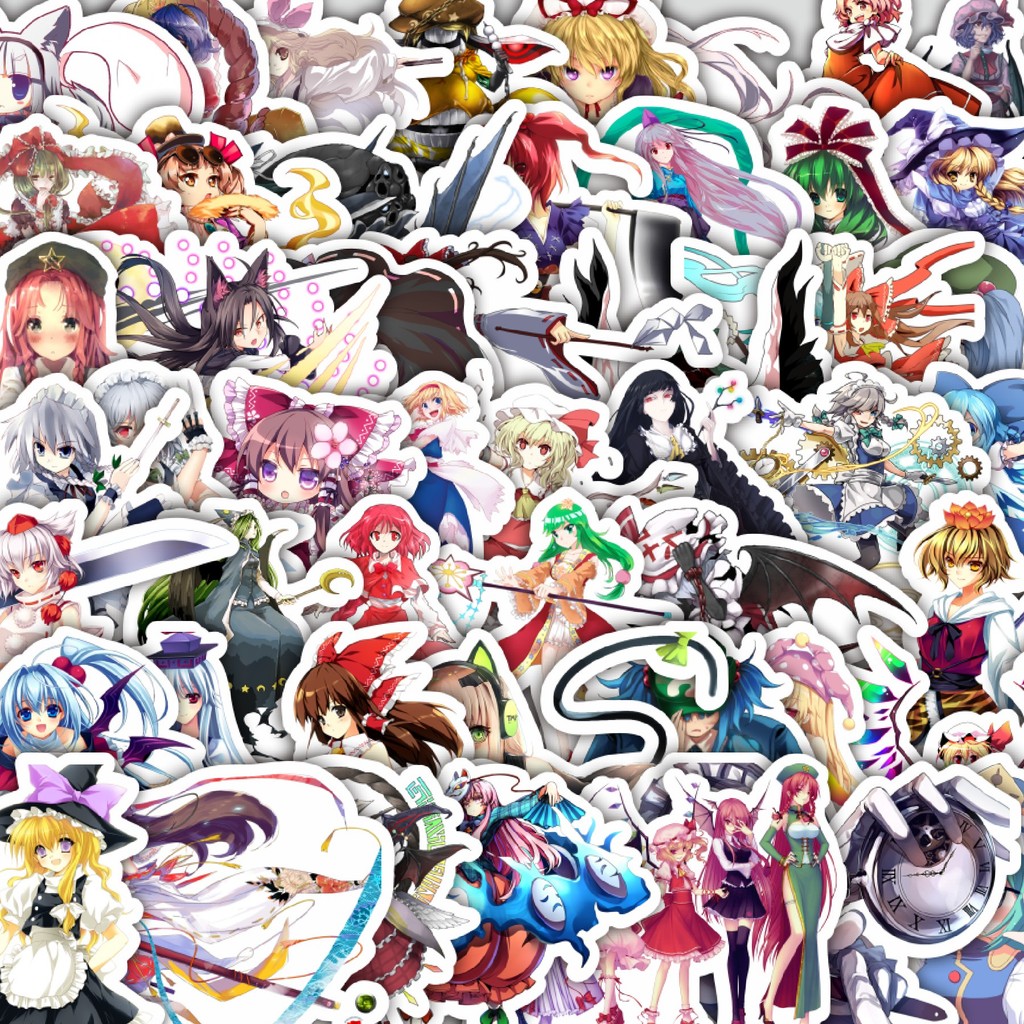 

Stiker Cutting Pack Stiker Game Series Touhou Project Karakter Mix 6 Isi 100Pcs Series Aesthetic Lucu Keren Untuk Koper Bahan Vynil