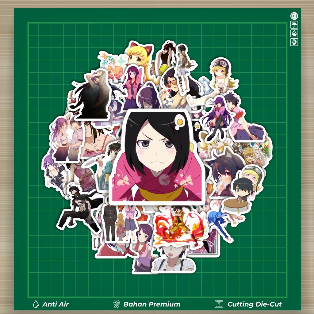 

HOT 50 PCS STIKER Stiker Game Series Monogatari Karakter Mix 5 Stiker Fashion Cars Decal Dingin Kartu Album Custom Vinyl Anti Air- Sticker Aesthetic Buku Journal Koper Casing HP Tablet Laptop Helm Motor Botol Minum