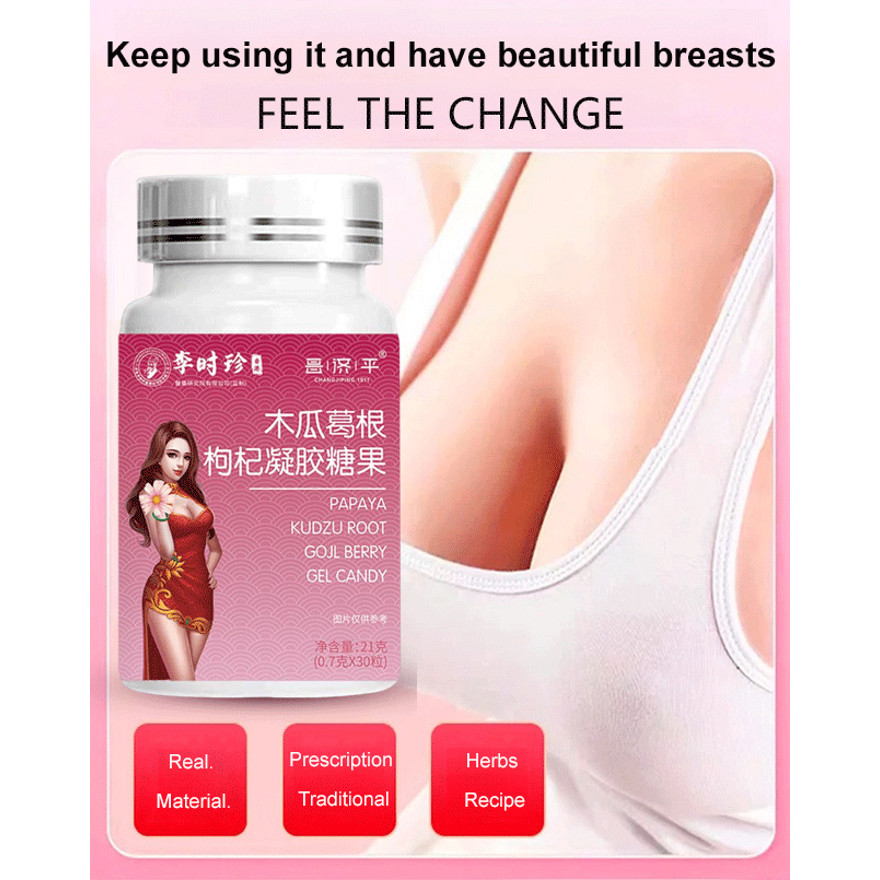 Kapsul Lunak Pepaya Pueraria Goji untuk Wanita Dewasa yang Membutuhkan Suplemen Nutrisi Esensi untuk