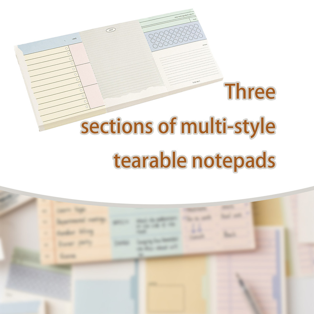 

[Notepad Premium] 80*3Lembar Kertas Kualitas Foto/Desain Dasar Cocok untuk Planner Bulanan