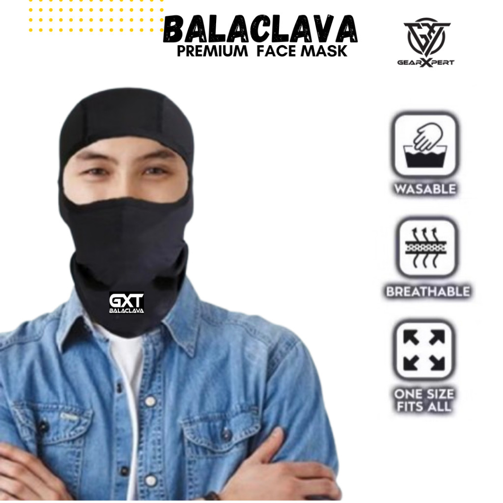 Masker Motor Balaclava Buff All Size GXT Multifungsi, GearXpert Masker Motor Balaclava Buff All Size