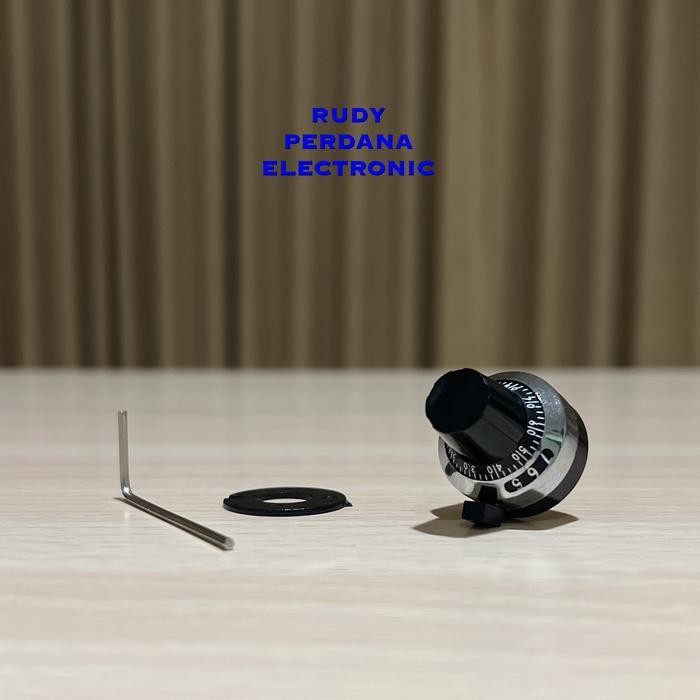 ZL99 KNOP KNOB TUTUP POTENSIO 10 PUTARAN MULTITURN WIREWOUND BOURNS 3590S