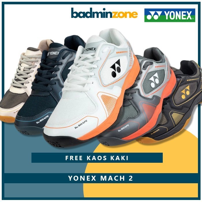 Sepatu Badminton Junior Yonex Mach 2 Original Sepatu Olahraga Bulutangkis Anak