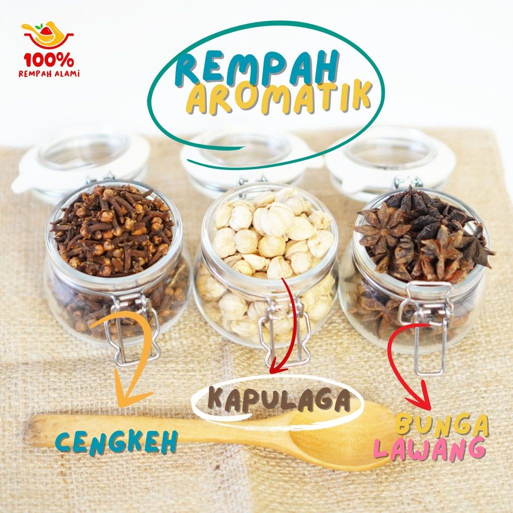 

Ladaloka - Rempah Bumbu Aromatik Masakah Cengkeh Bunga lawang Kayu manis dan Kapulaga