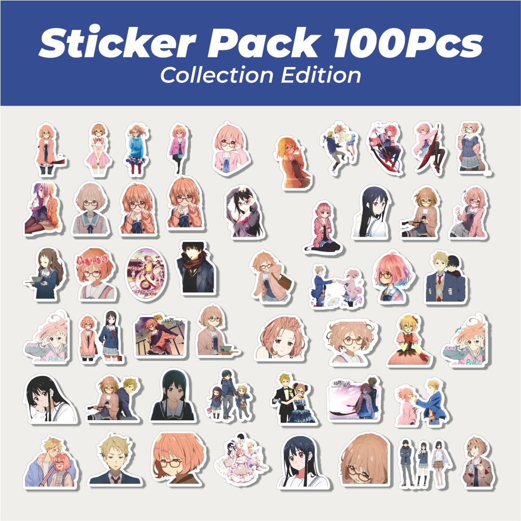 

Hot Stiker Anime Series Beyond The Boundary Karakter Mix 2 Lucu Anti Air Stikers Berperekat Waterproof Sticker Decal Buat Motor Helm Buku Journal Koper Casing HP Laptop Botol Minum