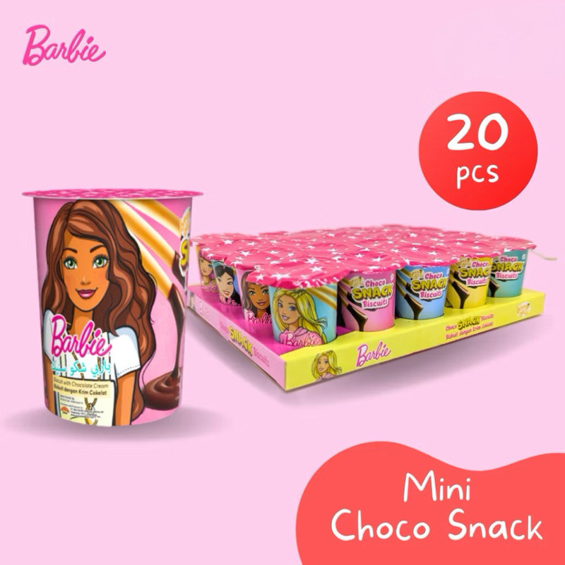 

Emama.store GROSIR - Barbie Chocolate Mini 20 X 8 Gr Rasa Cokelat Biskuit Stick by Jadoel_Snack