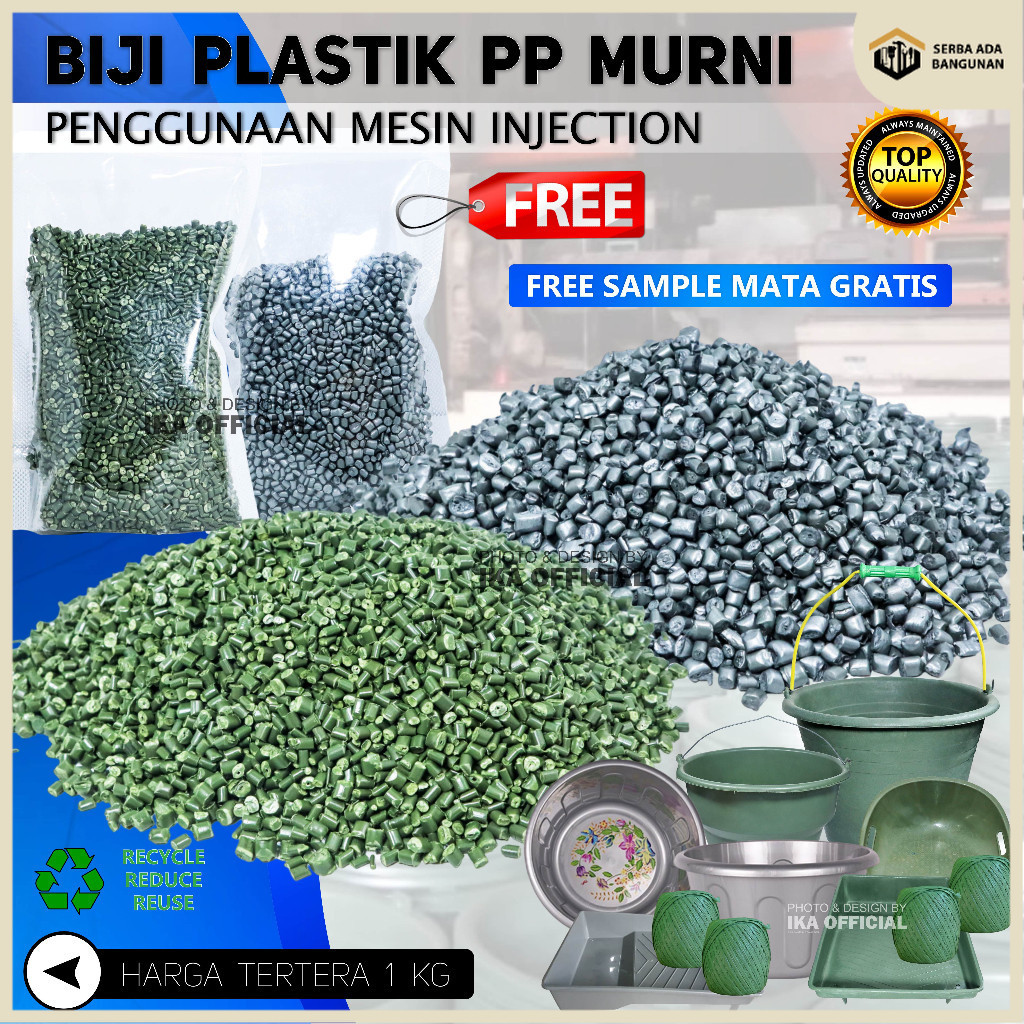 SAB Biji Plastik PP Warna per kg biji plastik PP murni Polypropylene Propan