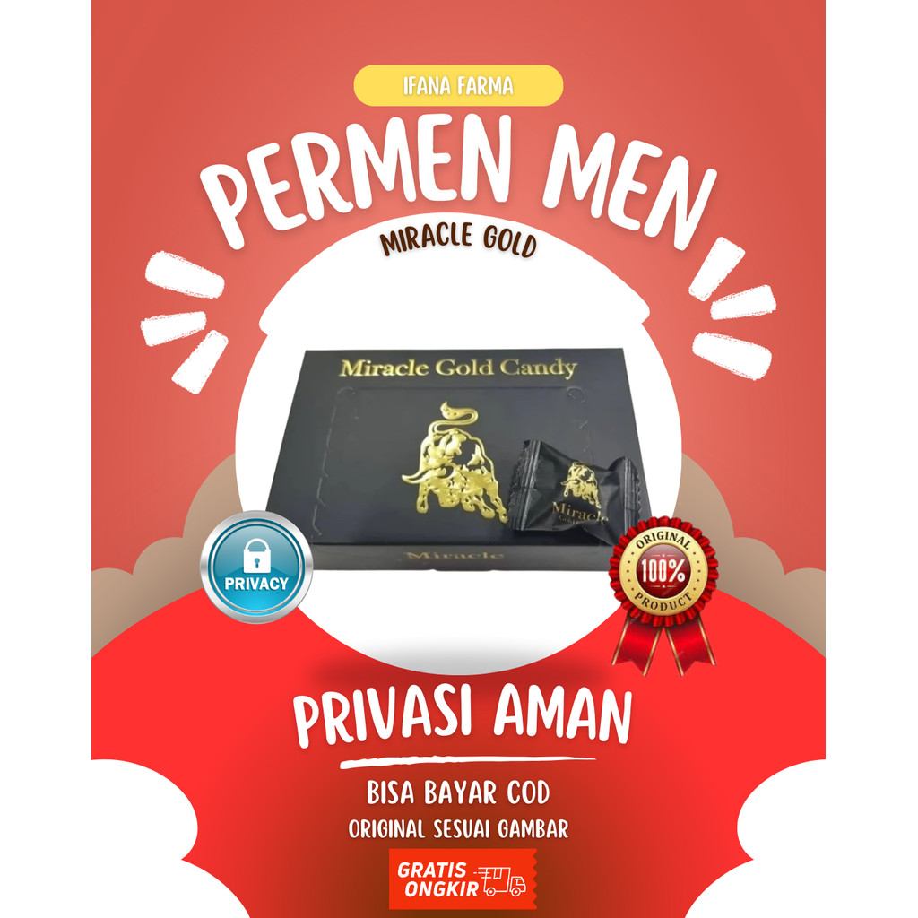 

Miracle Candy Gold Original 30 Pcs Rasa Kopi & Ginseng - Miracle Gold Original