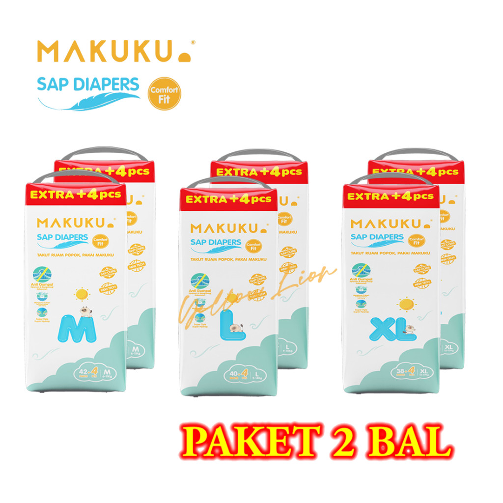 

NEW [2 Bal] Makuku Fit Jumbo L40 / M42 / XL38 (Extra +4) PREMIUM