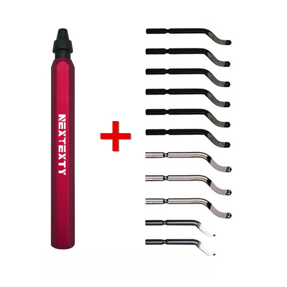 

Burr Cutter Trimming Knife Scraper Deburring Tool HSS Steel Blade Remover Deburr Tube Reamer Kit Metal Resin Plastic Wood 3D DIY