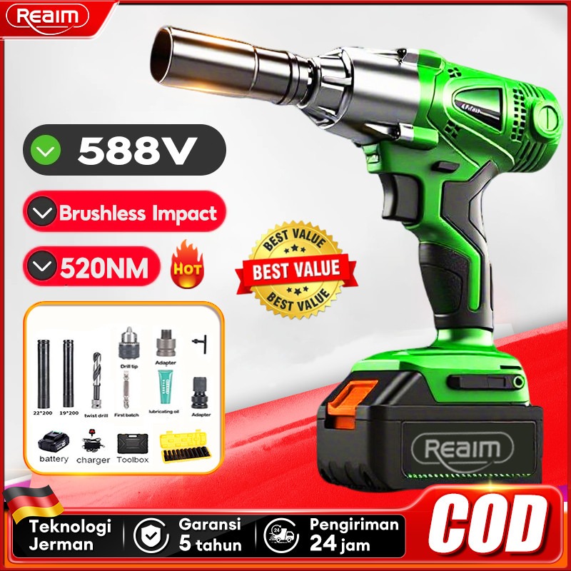 TAM.ZAM Cordless Impact wrench impact baterai impact murah bor impact baterai impact wrench baterai