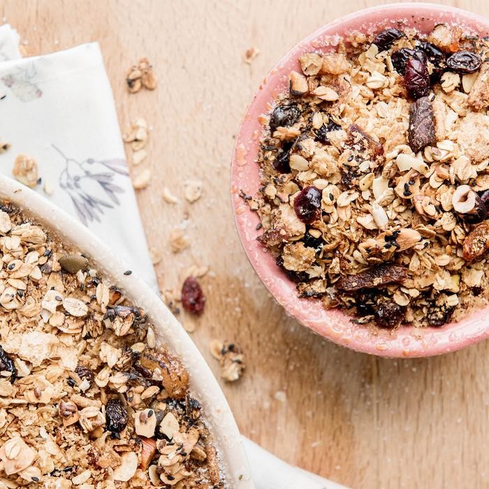 

House Of Organix Energy Muesli 500 Gr | Sereal Oatmeal Granola Susu Food Kismis Makanan Bayi Diet Apel bebas lemak trans 12 bulan