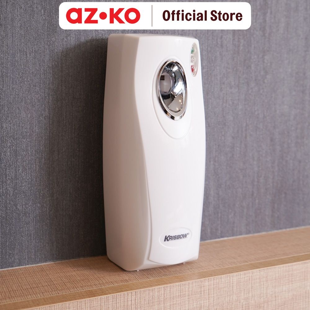 AZKO Krisbow Alat Pengharum Ruangan Semprot Otomatis - Putih Dispenser Pengharum Ruangan Alat Penyeb