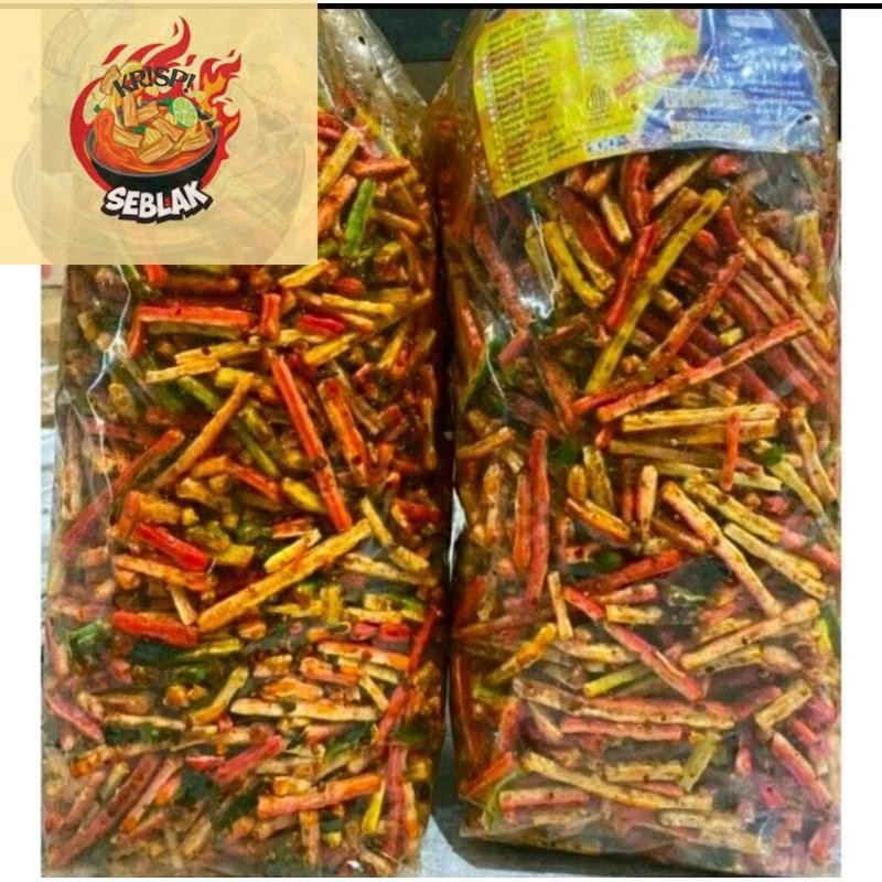 

Seblak krispi KERUPUK SEBLAK KERING KERUPUK SEBLAK BETON BANTAT PEDAS DAUN JERUK 1KG.s Seblak