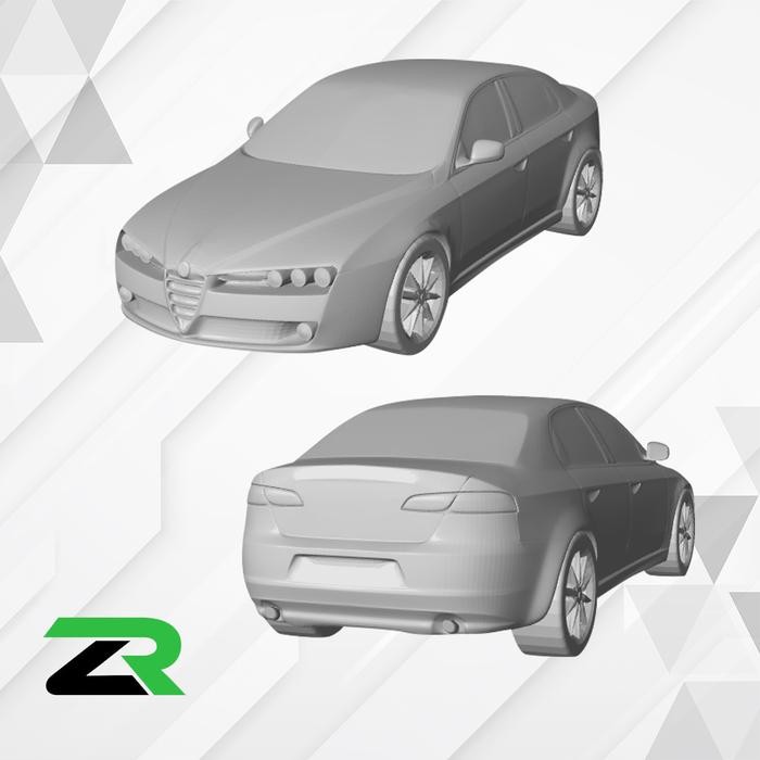 Diecast Alfa Romeo 159  Hot wheels Alfa Romeo Unpaint Resin