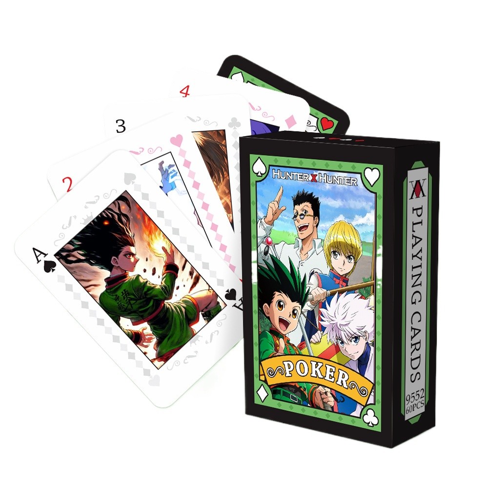 Anime Poker Toy Hunter X Hunter Board Game Cards Hisoka Killua Zoldyck Cosplay Hardcover Coollection