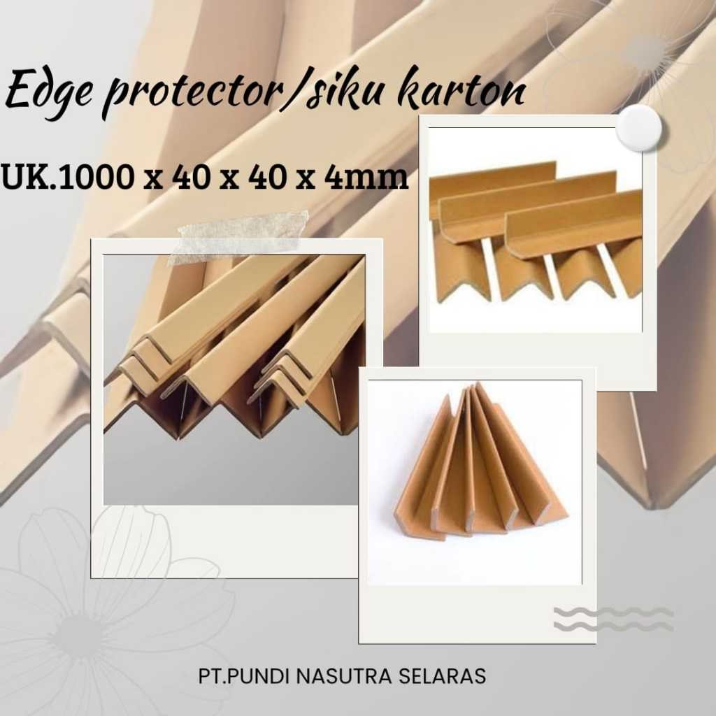 

SIKU KARTON PAPER EDGE PROTEKTOR UKURAN 1000 X 40 X 40 X 4MM ISI 20 PCS