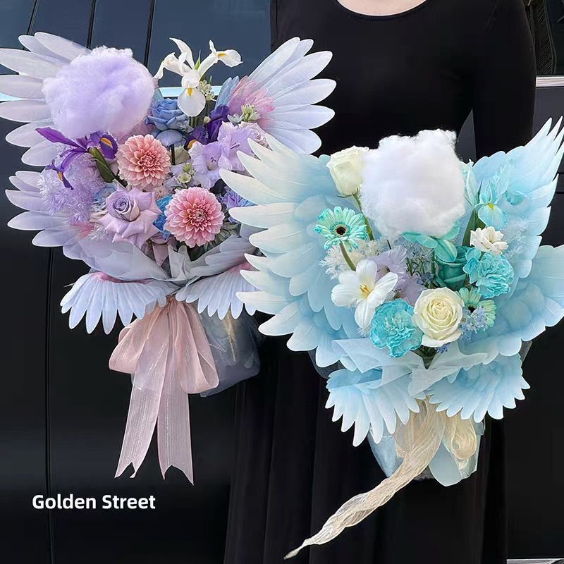 

Kertas Buket Bunga motif Sayap | Wings Flower Paper Wrap DIY