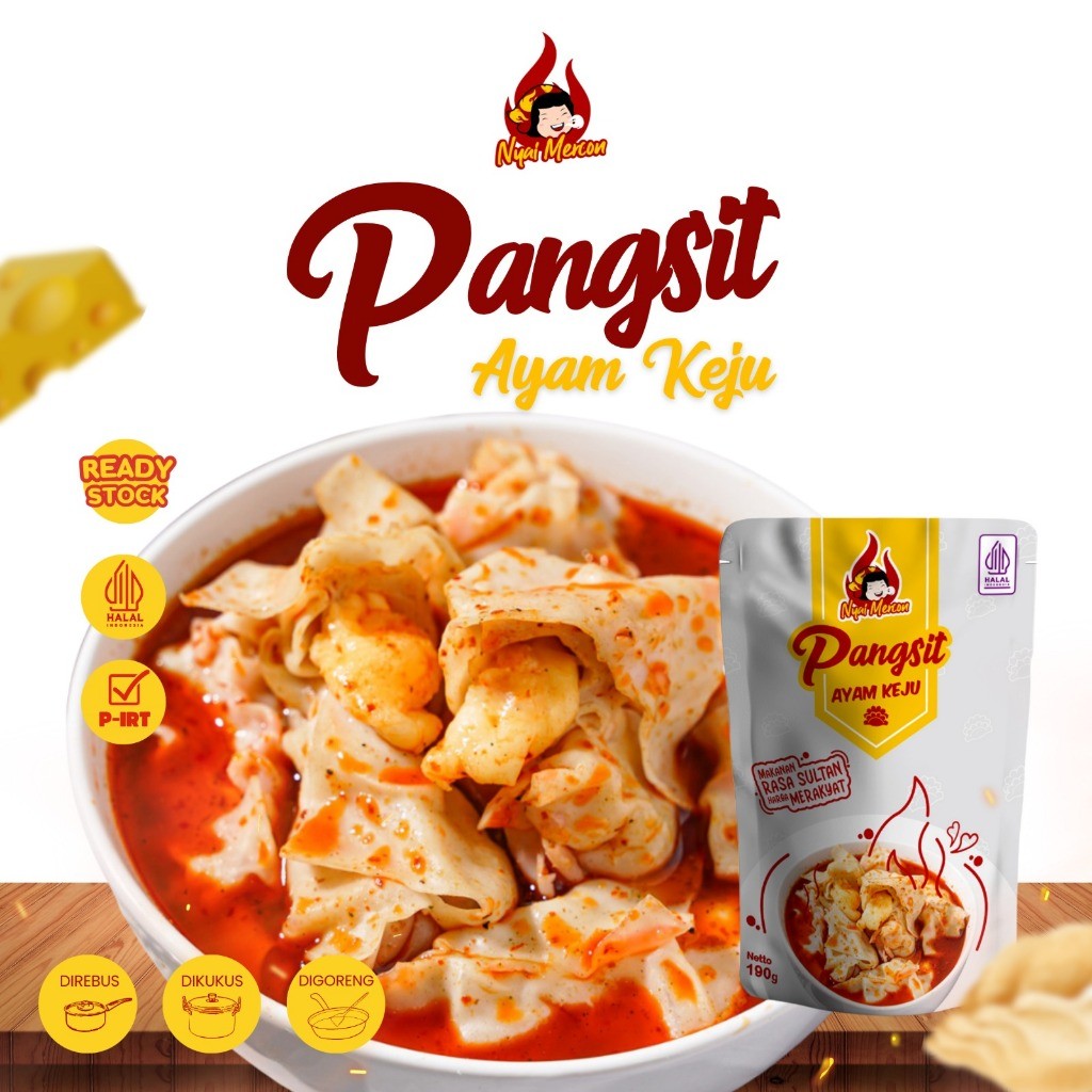 

Nyai Mercon - Pangsit Ayam Keju Lumer 7 Pcs