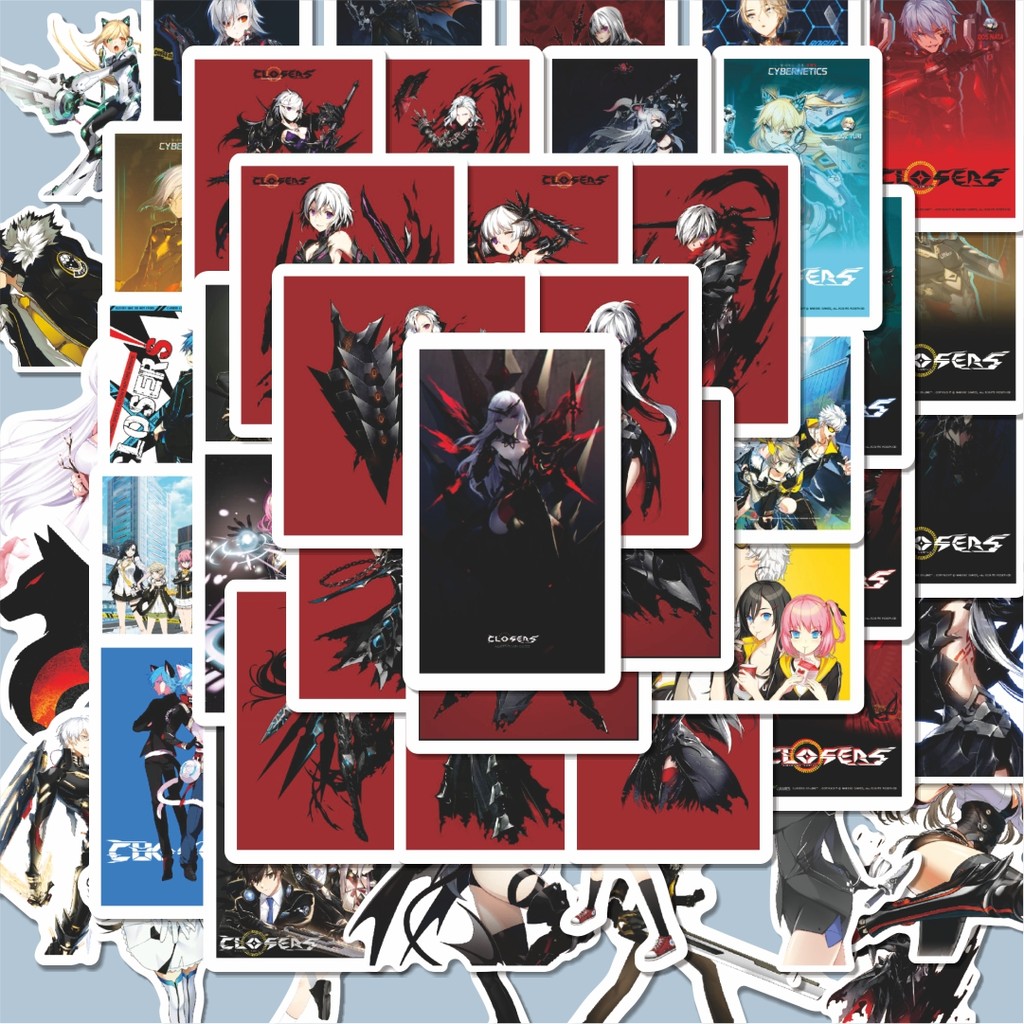 

100PCS Lucu Stiker Game Closers Char Mix 3 Stiker Aesthetic Stiker Anti Air Stikers Berperekat Waterproof sticker decal buat Motor Helm Buku Journal Koper Casing HP Laptop Botol Minum Hadiah anak