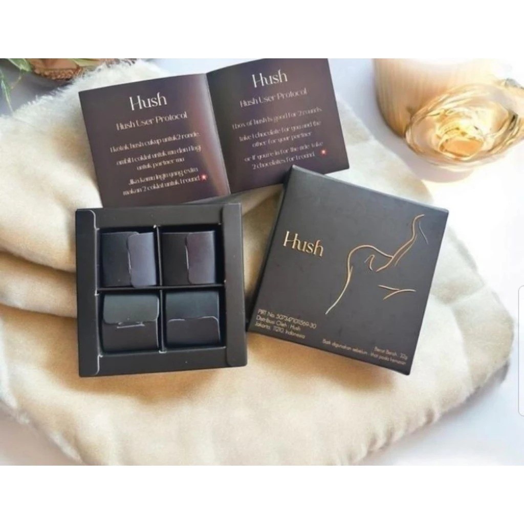

Hush chocolate Dark Chocolate for couple 32 gram untuk menambah gairah jadi nikmat