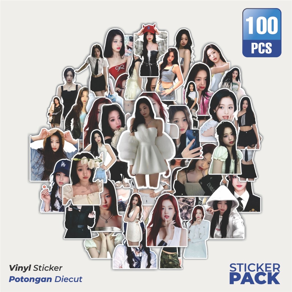 

Super Hemat! 100 PCS Stiker Baby Monster Baemon Ahyeon Waterproof Aesthetic- Untuk Laptop, Motor, dan Helm - Paper Stationery Pack