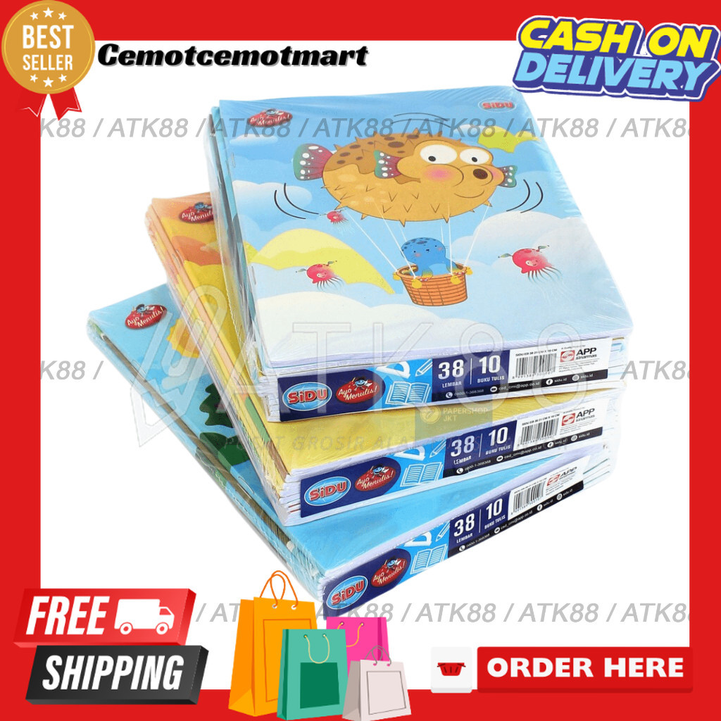

[Cmt] Buku Tulis SIDU Sinar Dunia 38 Lembar Pak isi 10 Buku