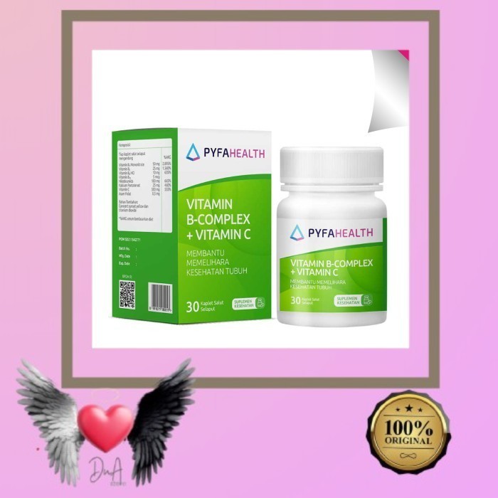 READY DAN SIAP KIRIM  Pyfahealth Vitamin B Complex + Vitamin C Memelihara Kesehatan Tubuh