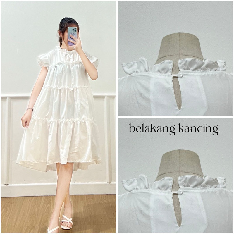 Zeivor -ZRD FASHION DRESS WANITA / DOLLY DRESS / DRESS REMPEL / DRESS SUSUN WANITA KEKINIAN / DRESS 