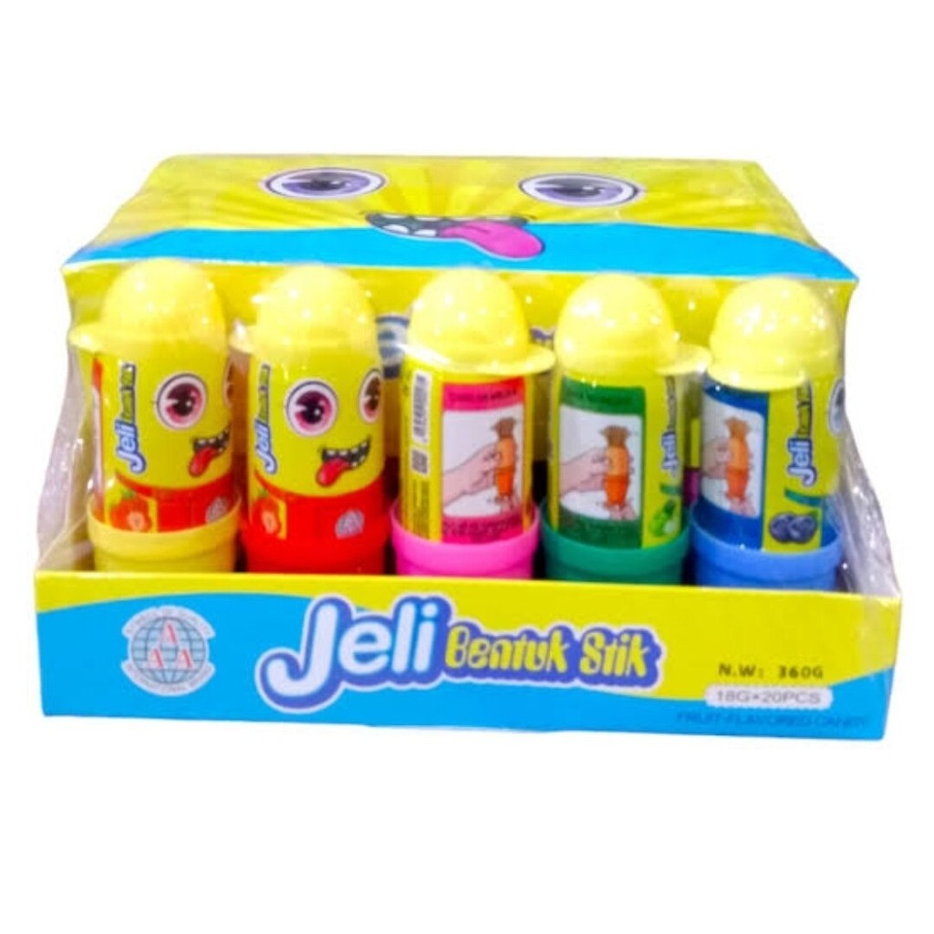 

Jelly Bentuk Stik Minion Jumbo ( isi 20 pcs )