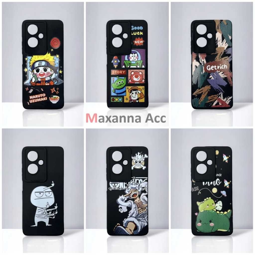 [MAXANNA] SOFT CASE SILICONE CASING CORAK GAMBAR NARUTO ONE PIECE DINO TOY STORY SASUKE ANIME REALME