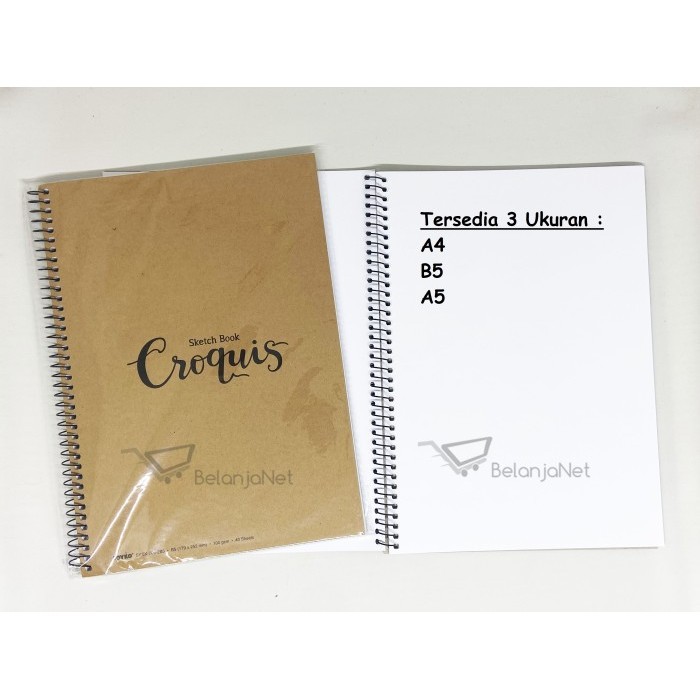 

Buku Sketsa Gambar | Sketch Book Croquis SKBK-706 Ukuran A4 B5 A5 - A5