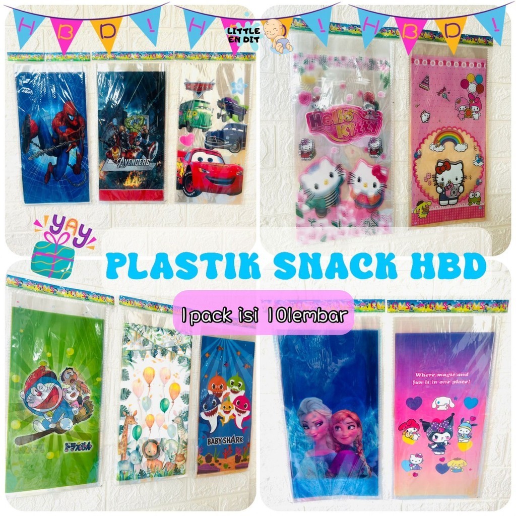 

Poohstation PB01 Plastik OPP Bingkisan Ulangtahun/ Plastik Birthday/Goodie Bag/ Plastik Snack/ Kantong Ulangtahun