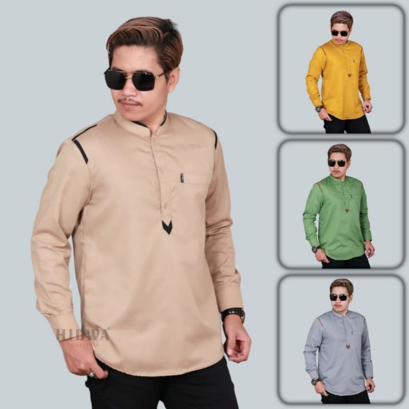 HILWA - Kemaja baju koko melayu motif Hazard size S M L XL XXL XXXL Jumbo  baju koko hilwa motif  ma