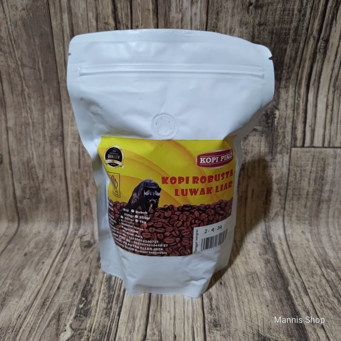 

kopi piko kopi luwak liar robusta biji kopi 200gr original