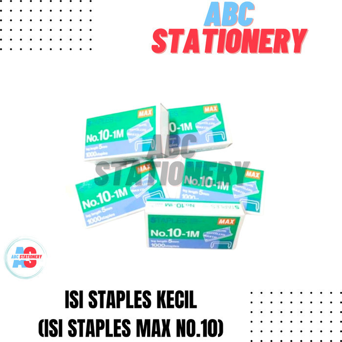 

Isi Staples Kecil (Isi Staples Max No.10) per dus kecil / eceran